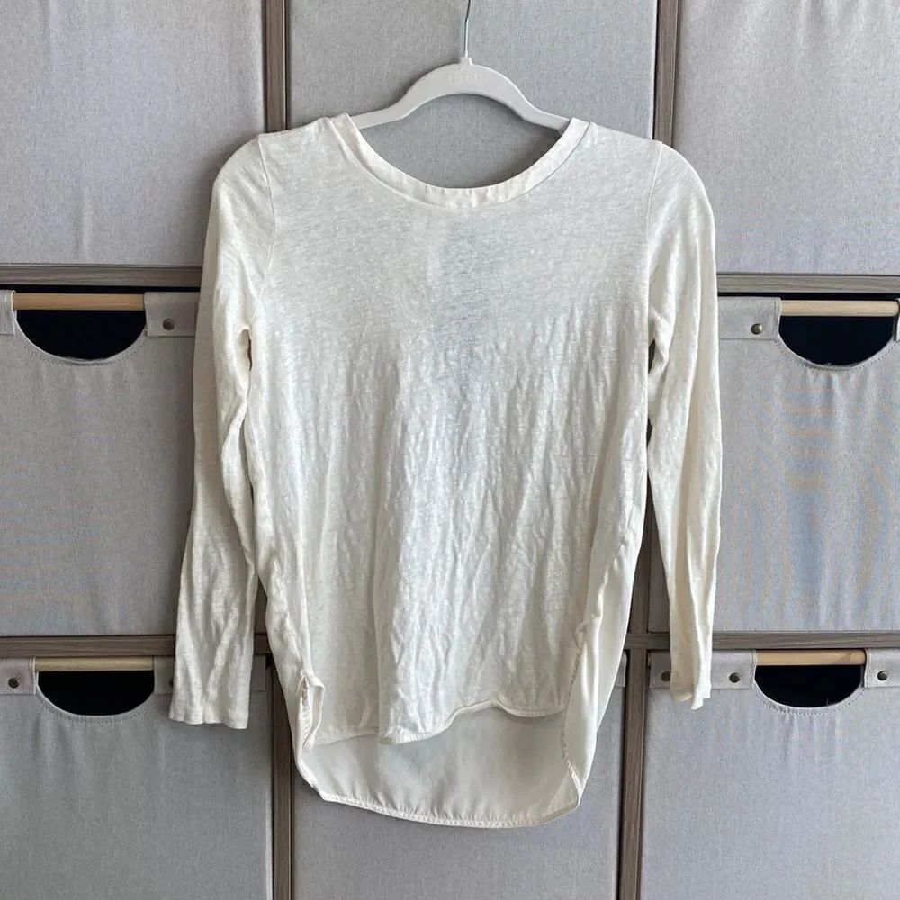 Sandro linen & silk blouse